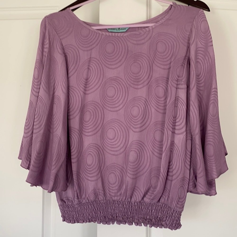 Guess by Marciano Art Deco Print Top